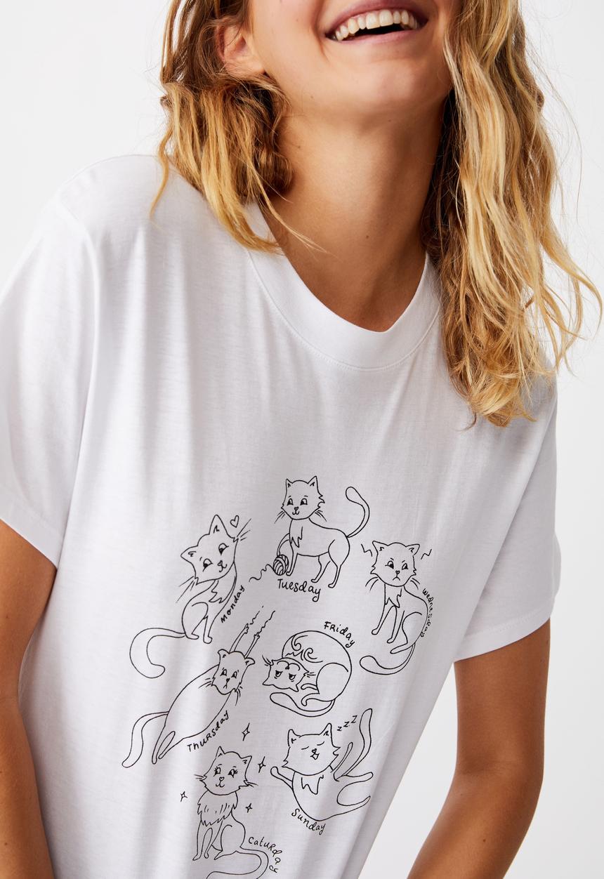 Cotton On - Classic arts T-shirt - white