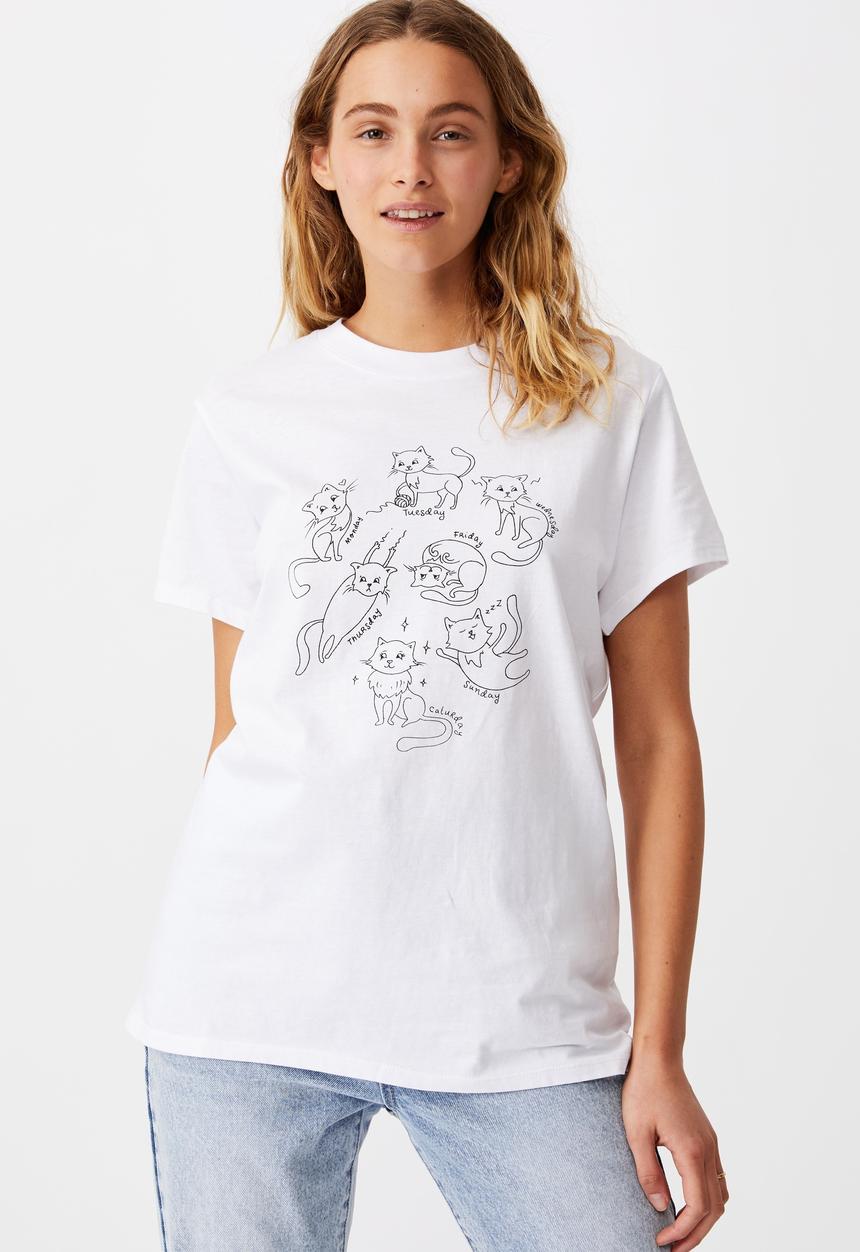Cotton On - Classic arts T-shirt - white