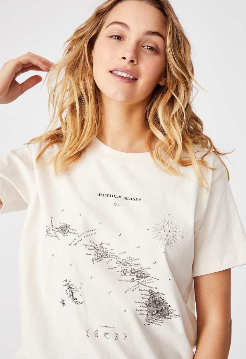 Cotton On - Classic arts t shirt - white sand