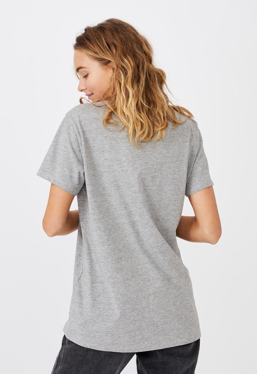 Cotton On - Classic slogan T-shirt - grey marle