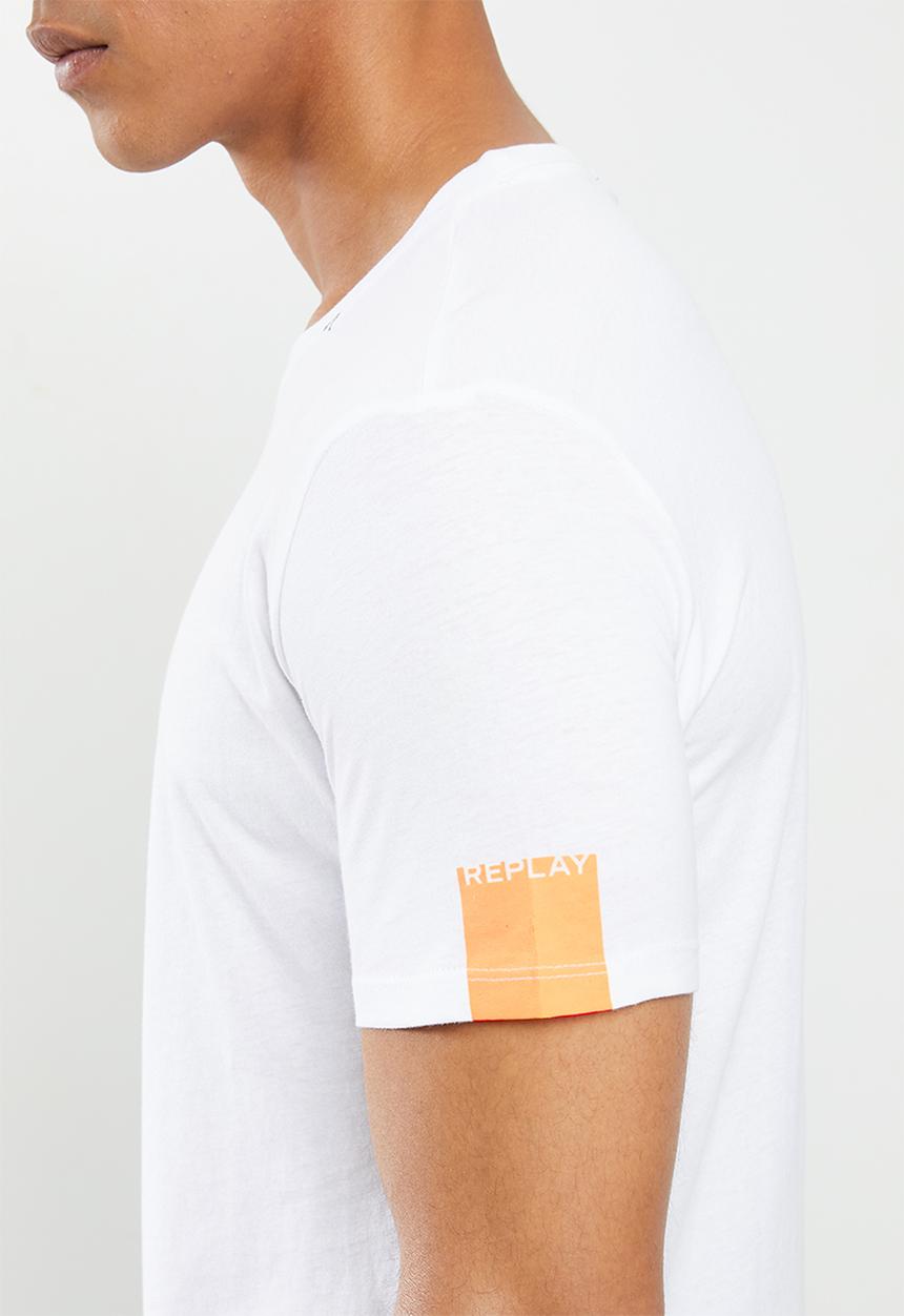 Replay - Basic jersey 30/1 tee - white