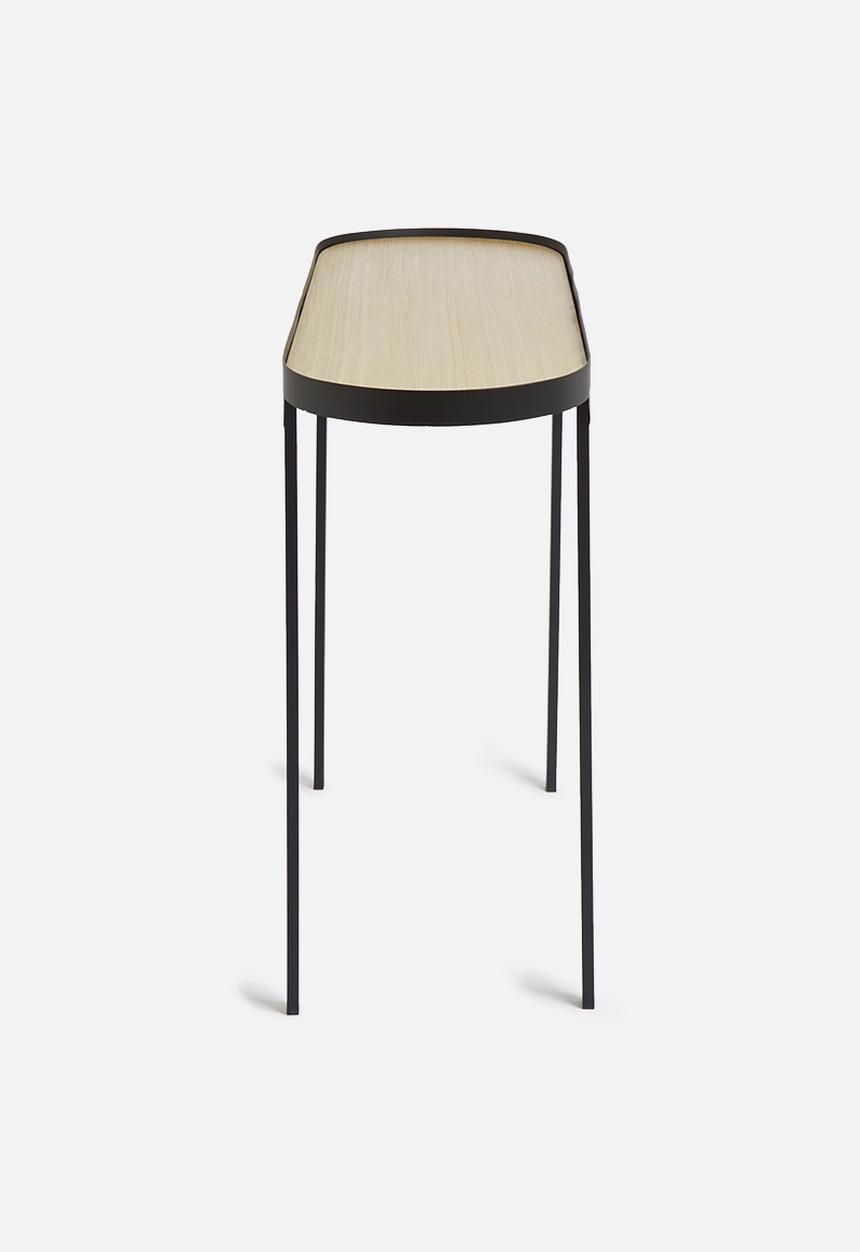 Sixth Floor - Oval console - black & natural