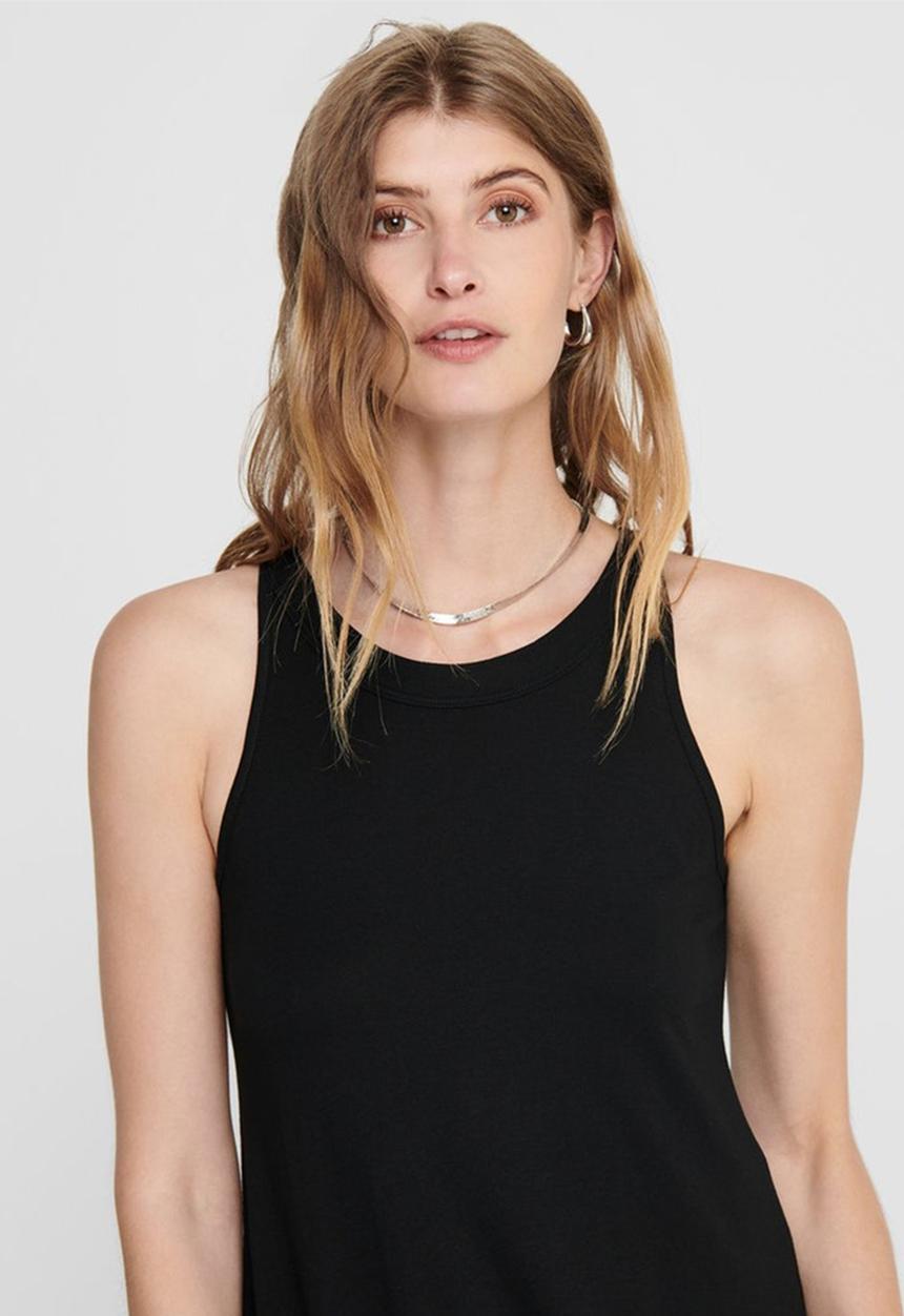 ONLY - Cathy life sleeveless maxi dress - black
