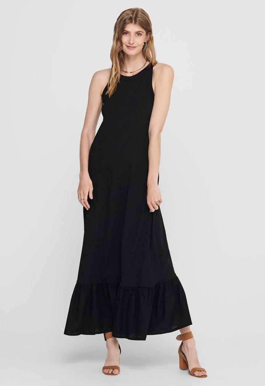 ONLY - Cathy life sleeveless maxi dress - black