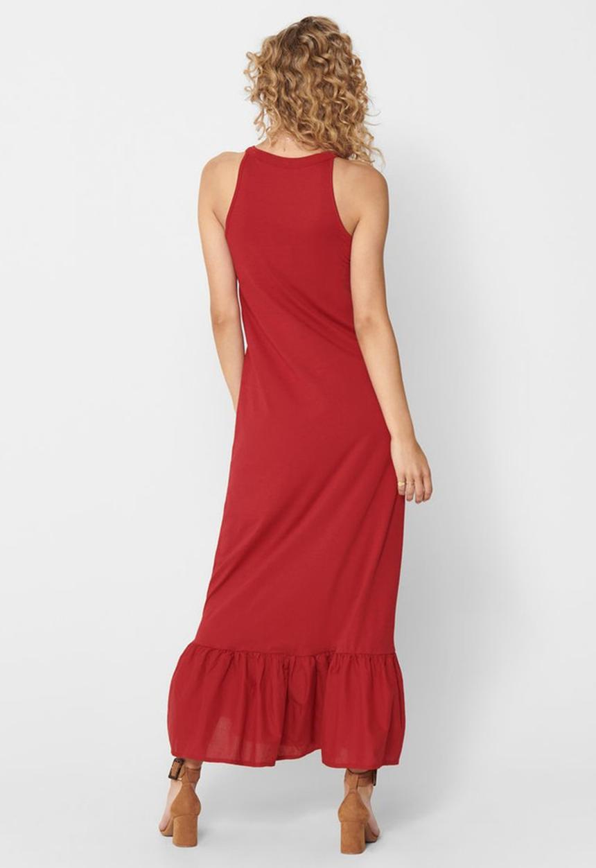 ONLY - Cathy life sleeveless maxi dress - red