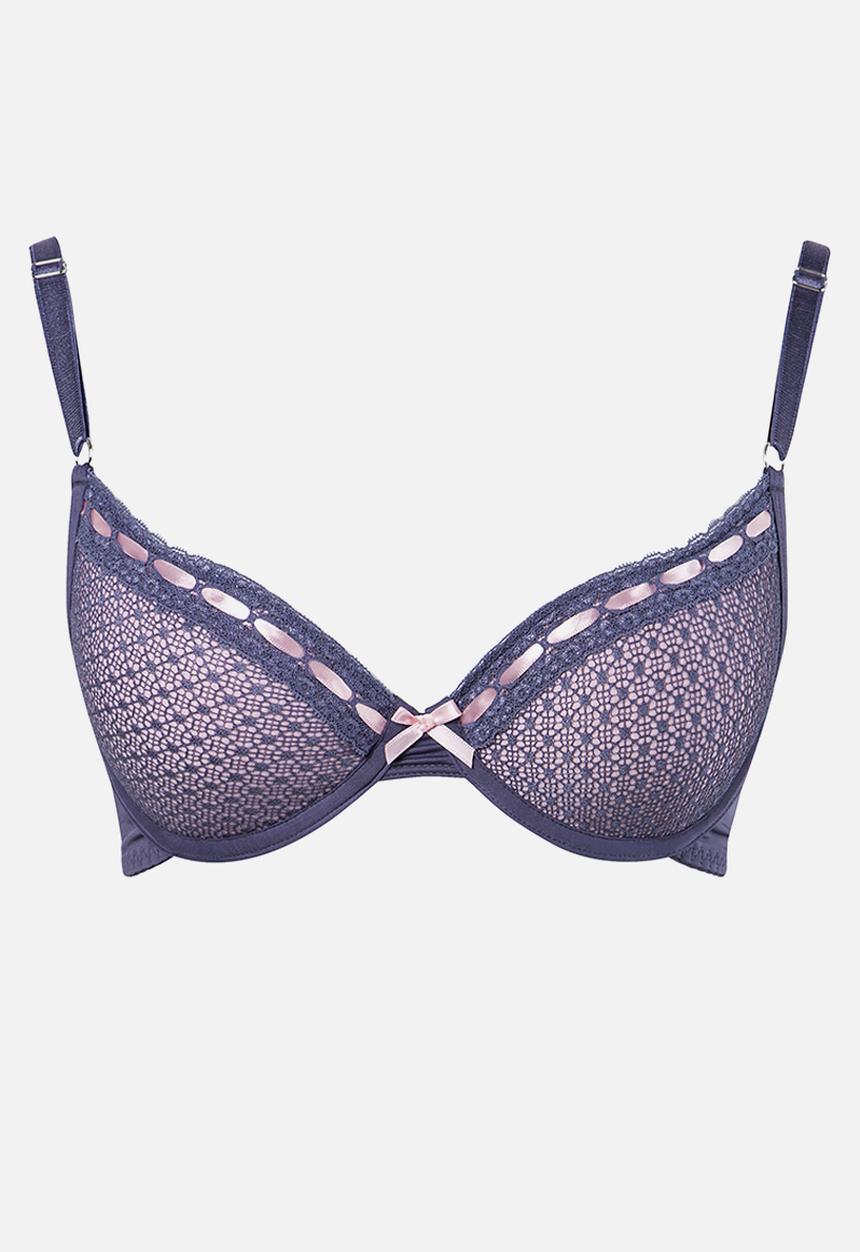 Playtex - Ebony core underwire duo bra - grey