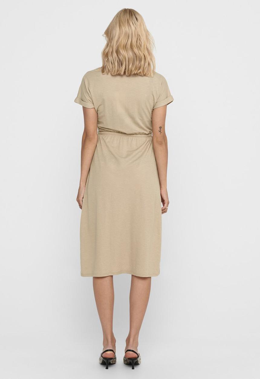ONLY - Noma  short sleeve dress - neutral