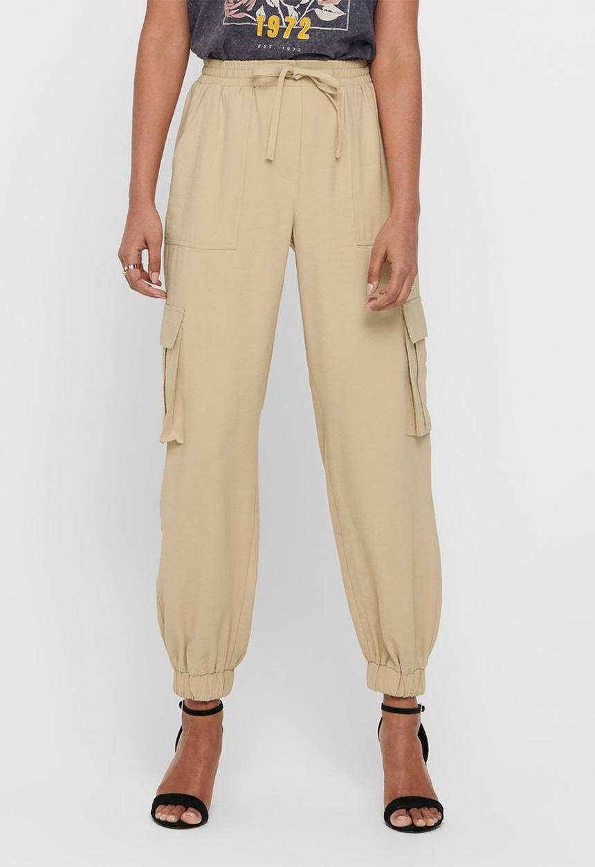 ONLY - Sanni woven pants - tan