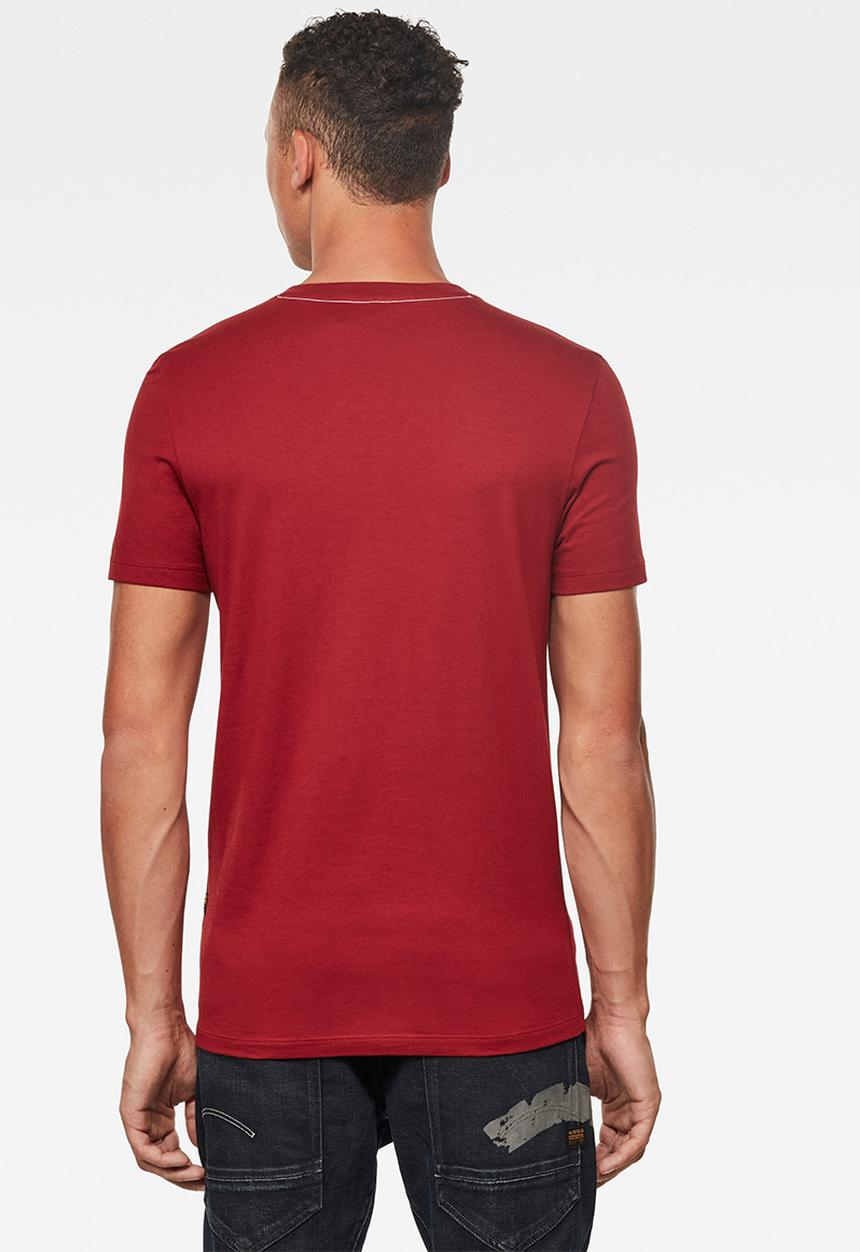 G-STAR - Originals logo slim r short sleeve tee - dry red