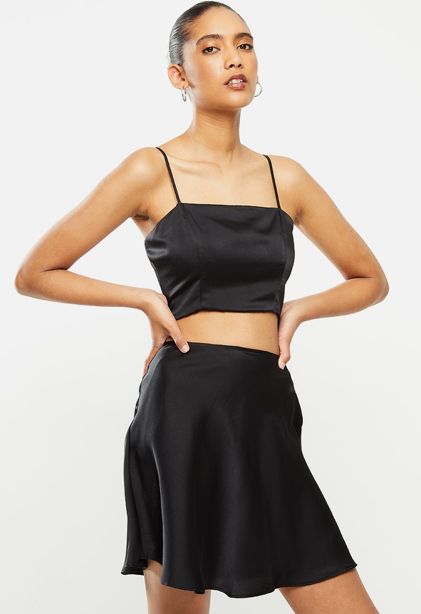 Blake - Satin bralette - black