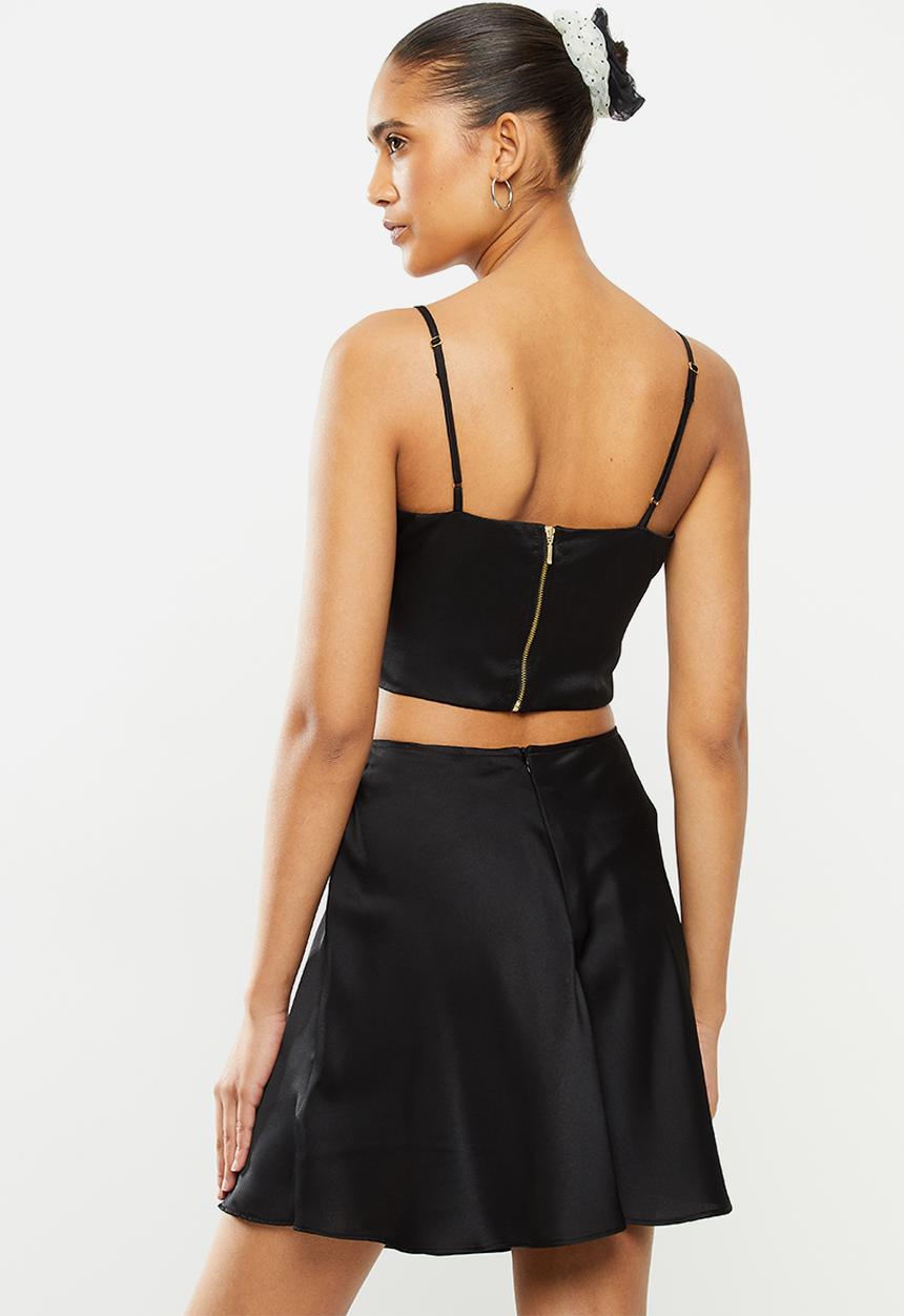 Blake - Satin bralette - black