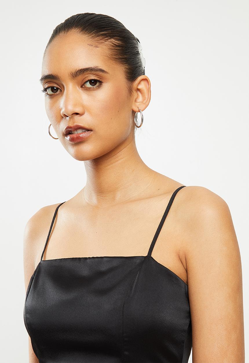 Blake - Satin bralette - black