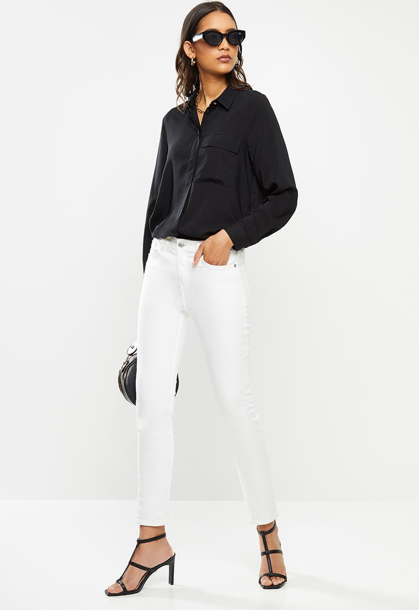 ONLY - Camilla long sleeve shirt - black