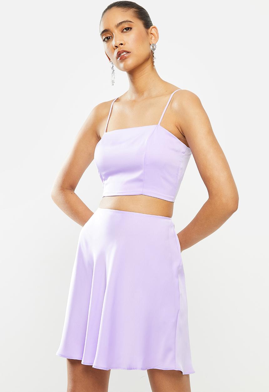 Blake - Satin bralette - lilac