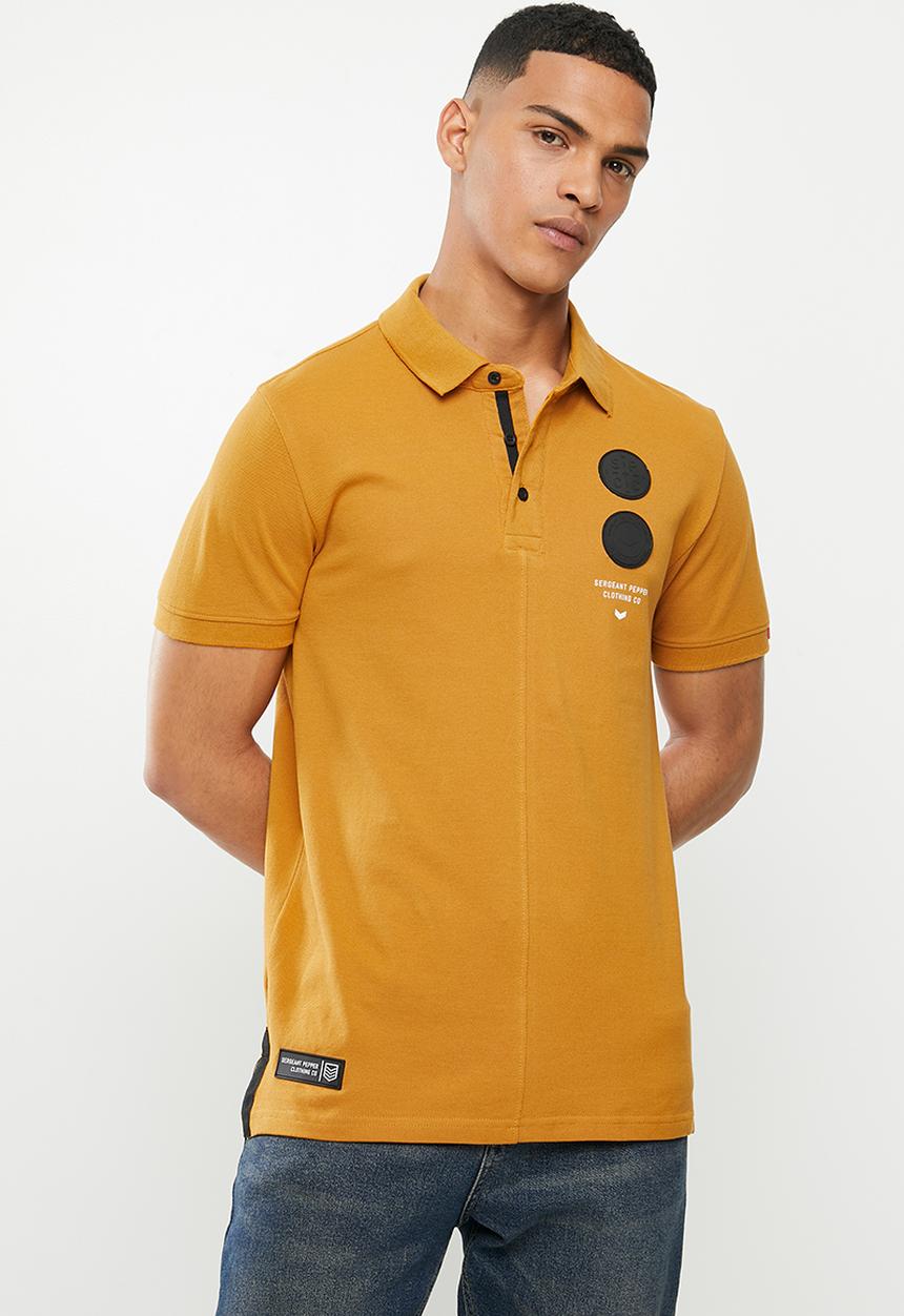 S.P.C.C - Saxon fashion golfer polo - yellow 