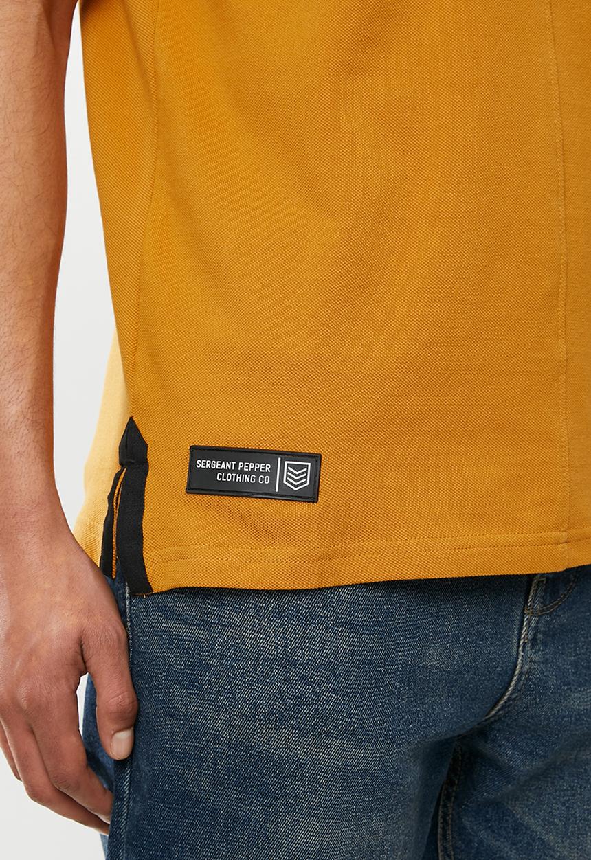 S.P.C.C - Saxon fashion golfer polo - yellow 