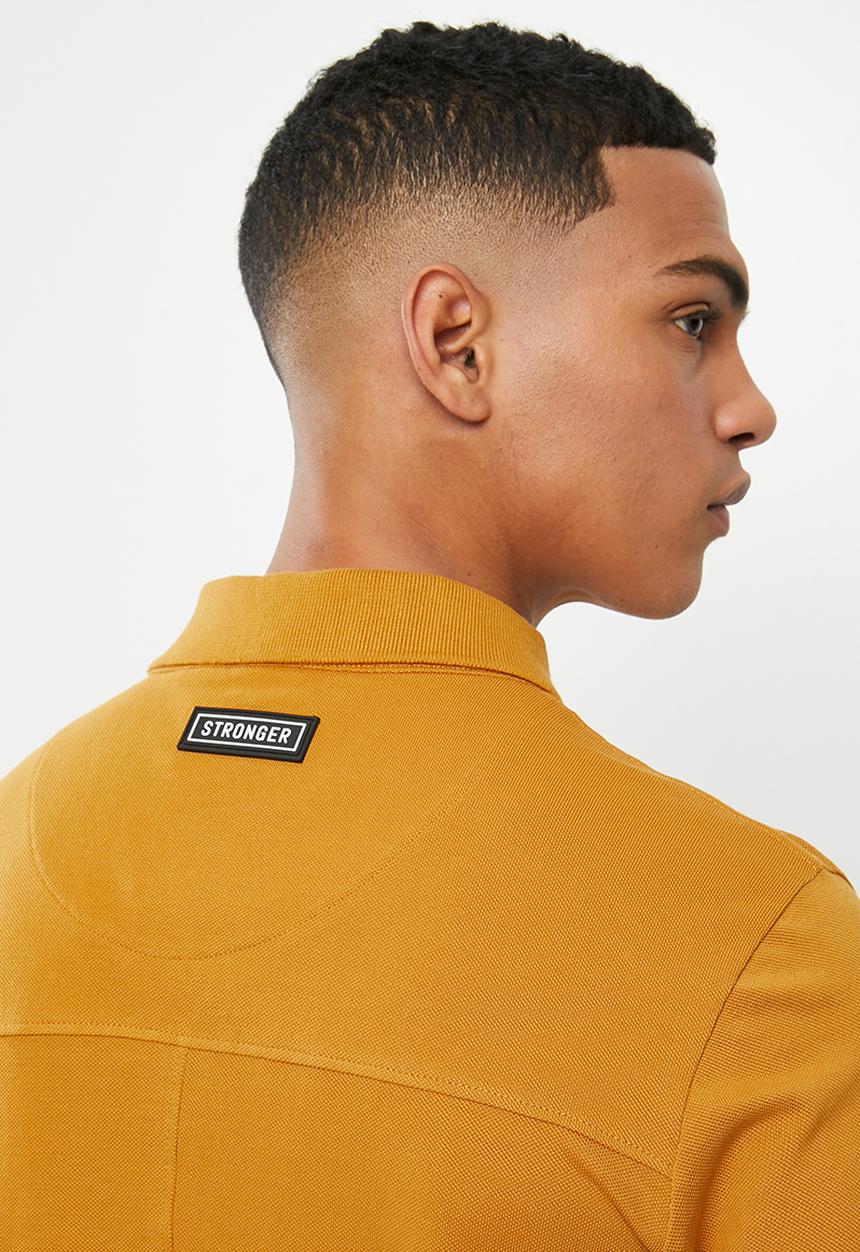 S.P.C.C - Saxon fashion golfer polo - yellow 
