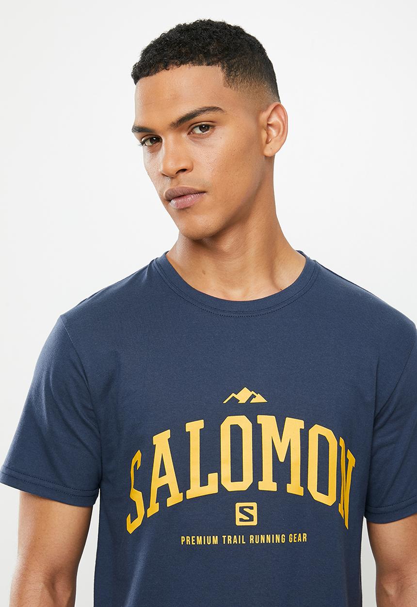 Salomon - Eddy short sleeve tee m - navy 