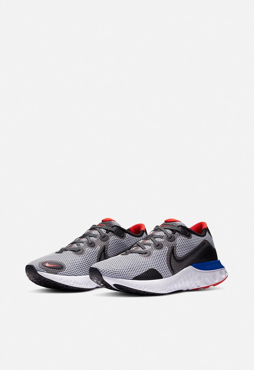 Nike - Renew Run - grey fog / black-racer blue-chile red