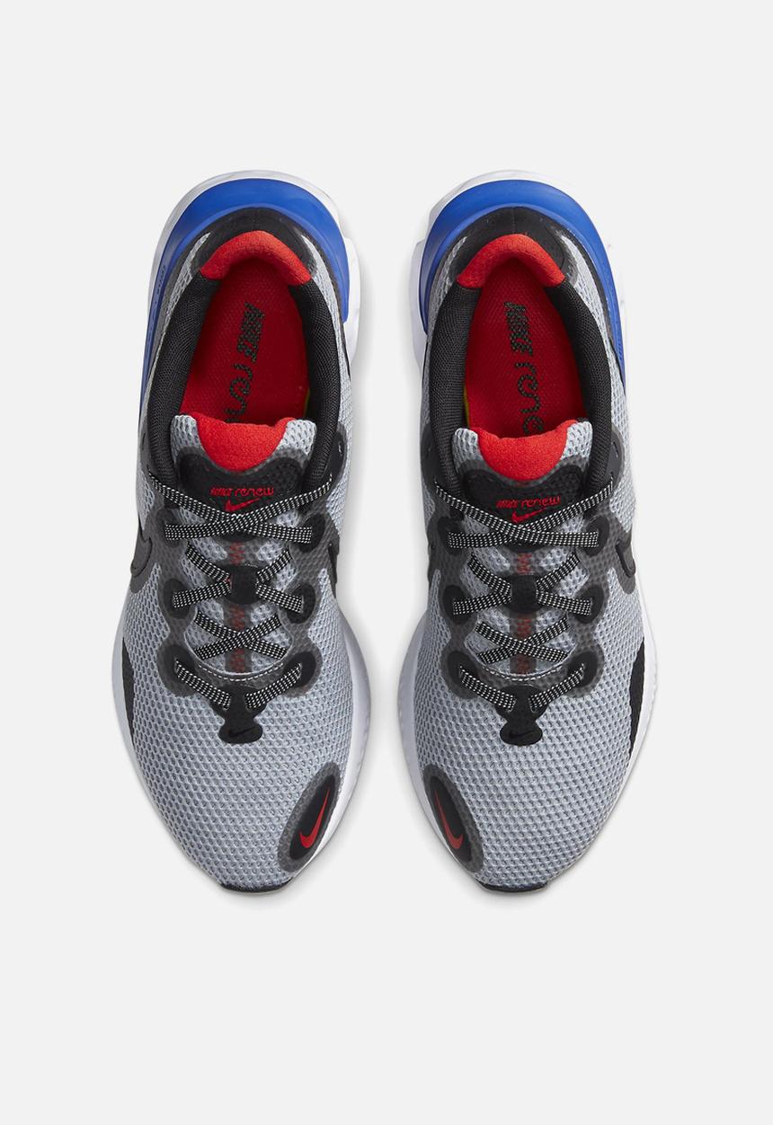 Nike - Renew Run - grey fog / black-racer blue-chile red