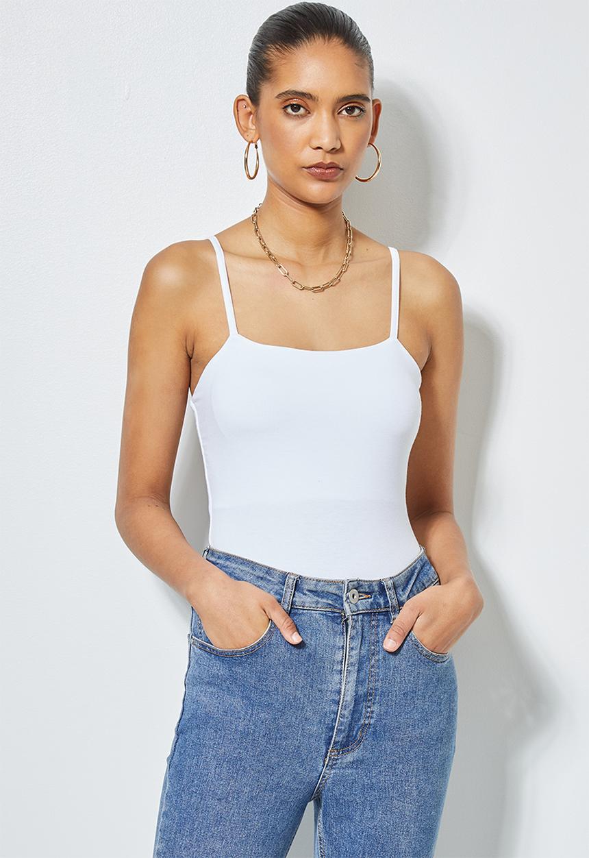 Superbalist - 3 Pack  cotton lycra squareneck cami's - multi 