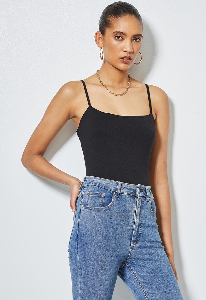 Superbalist - 3 Pack  cotton lycra squareneck cami's - multi 
