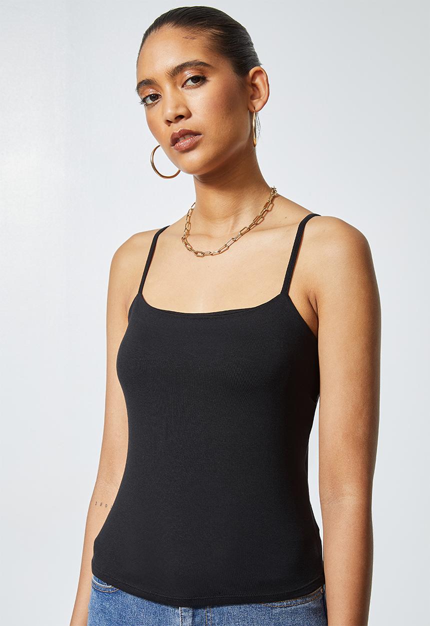 Superbalist - 3 Pack  cotton lycra squareneck cami's - multi 