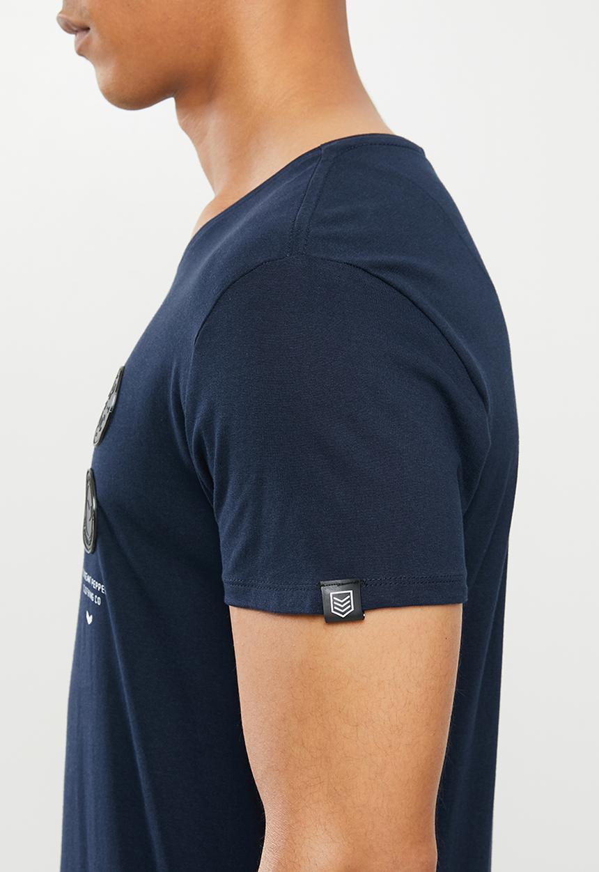 S.P.C.C - Tallis fashion straight hem T-shirt - navy