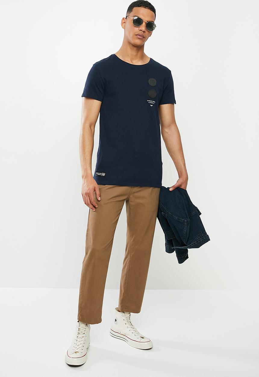 S.P.C.C - Tallis fashion straight hem T-shirt - navy