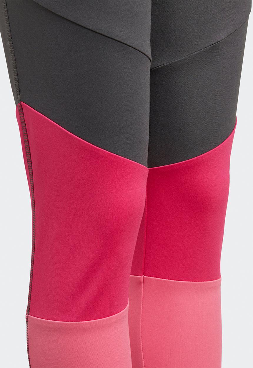 adidas Originals - Bold high rise tights - Grey Six / Semi Solar Pink / White