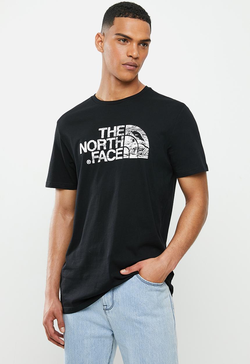 The North Face - Short sleeve woodcut dome tee - black