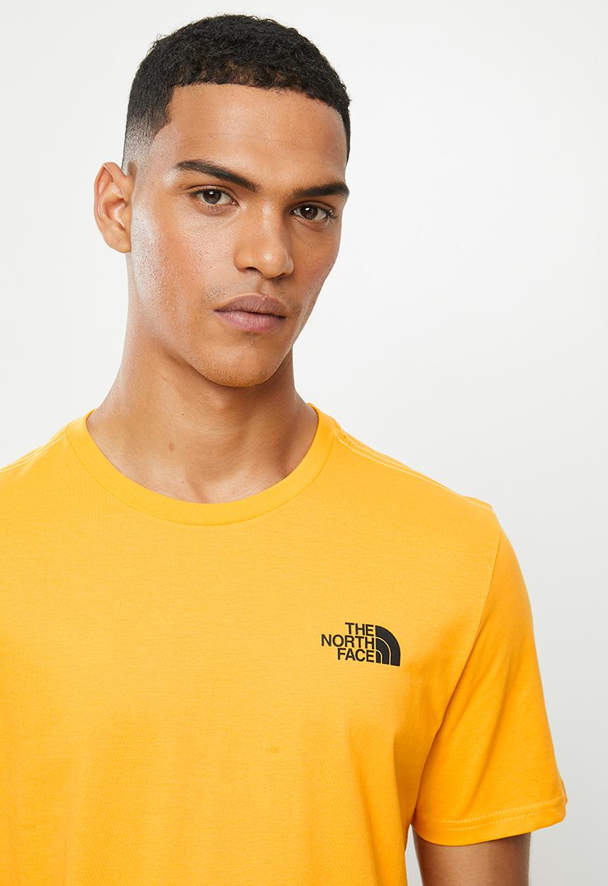 The North Face - Short sleeve red box tee - yellow