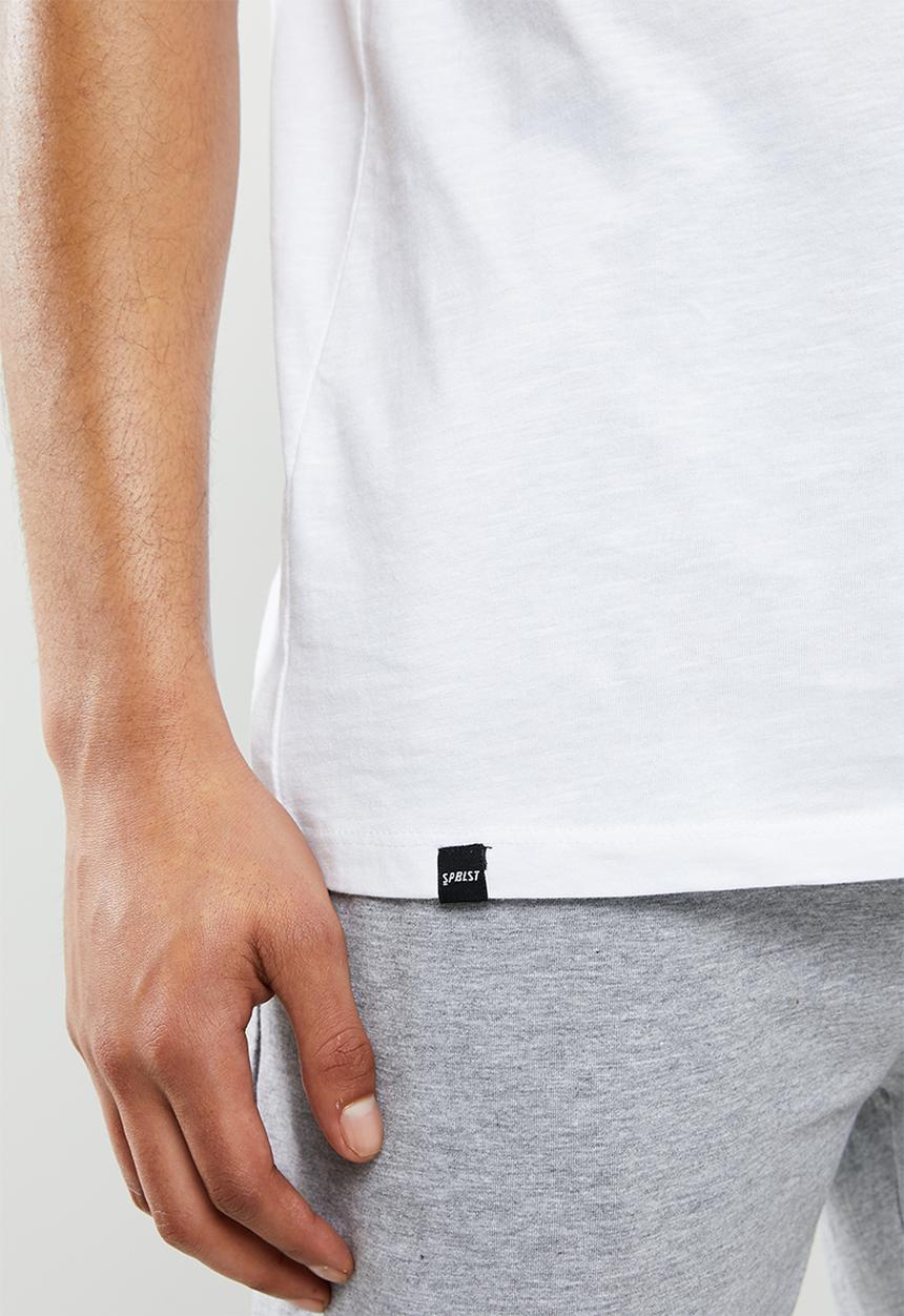 Superbalist - Premium cotton slub vest & knit shorts sleep set - white & grey