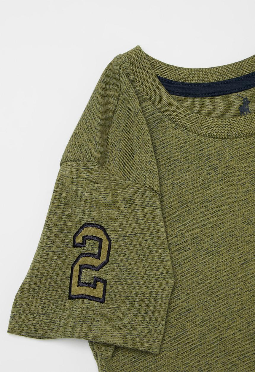 POLO - Boys hawke space dye ss tee - olive