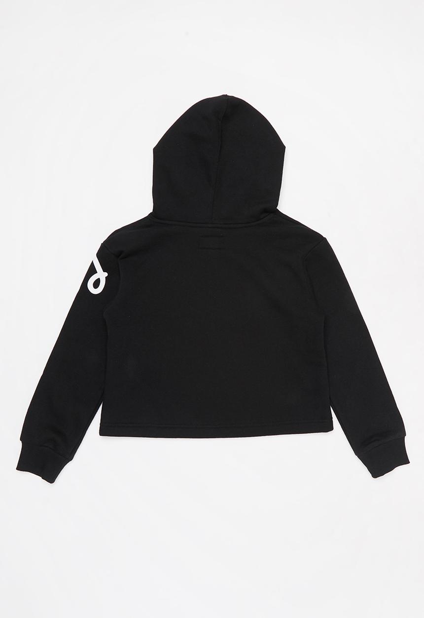 Converse - Cnvg chuck patch crop hoodie - black