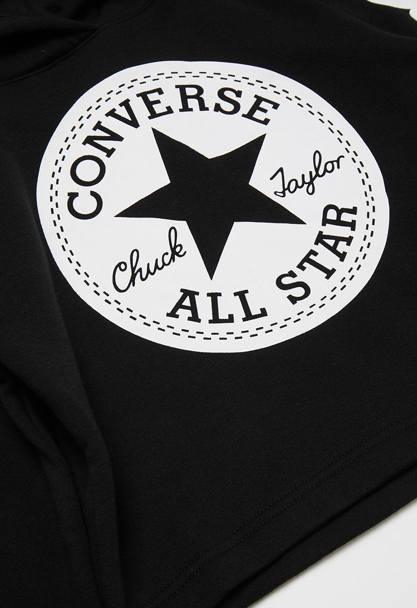 Converse - Cnvg chuck patch crop hoodie - black