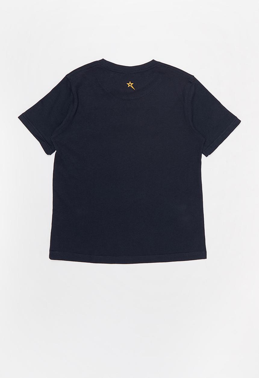 SOVIET - Boys s/slv logo tee - navy