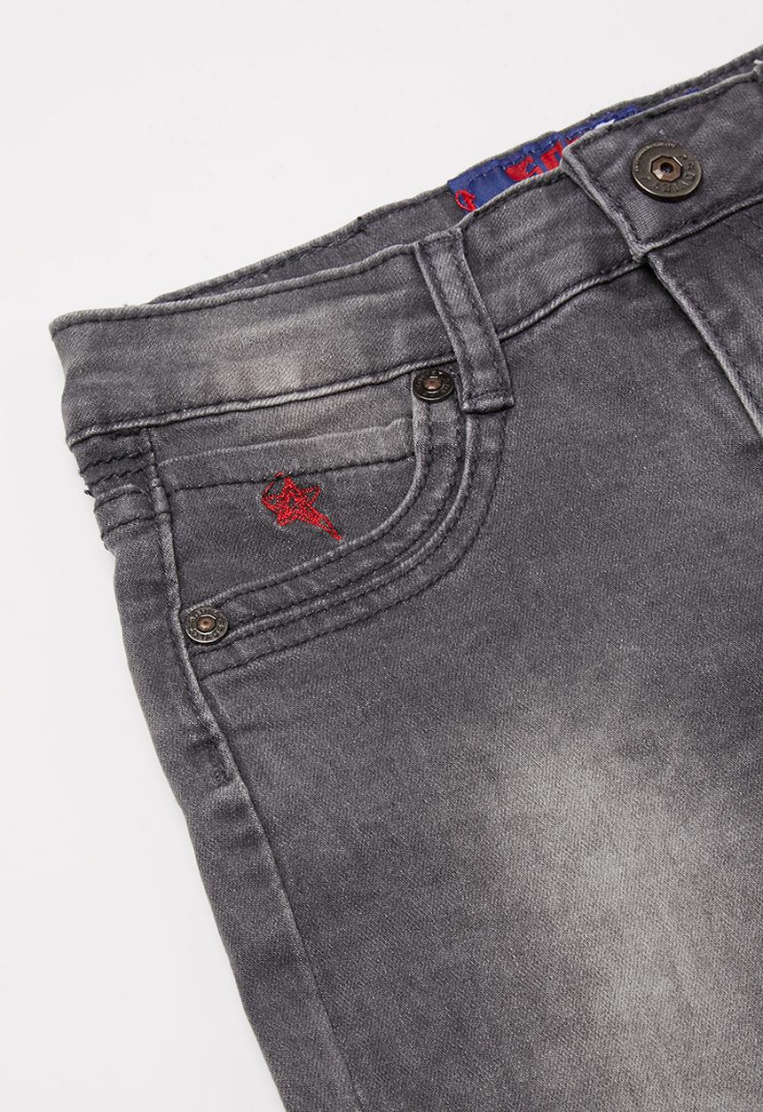 SOVIET - Boys denim short - grey