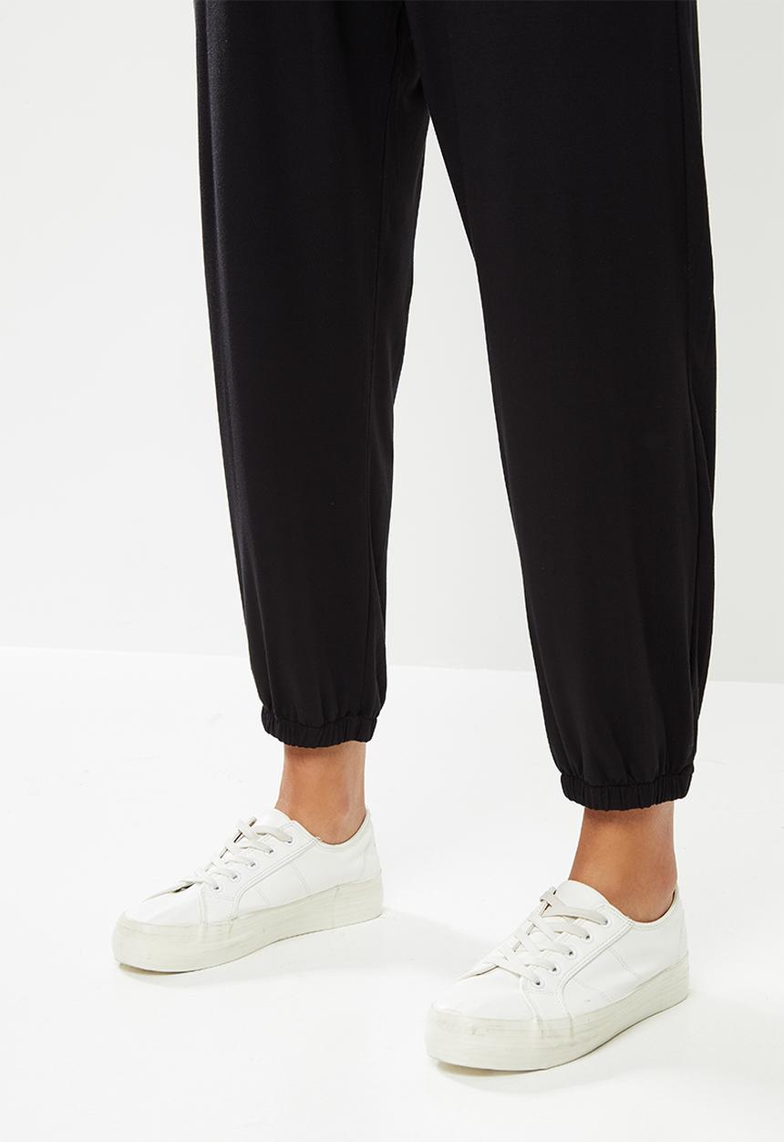 edit - Oversized knit jumpsuit - black