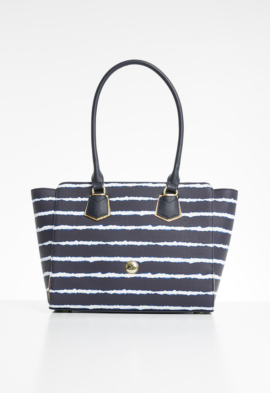 POLO - Resort tote - blue & white