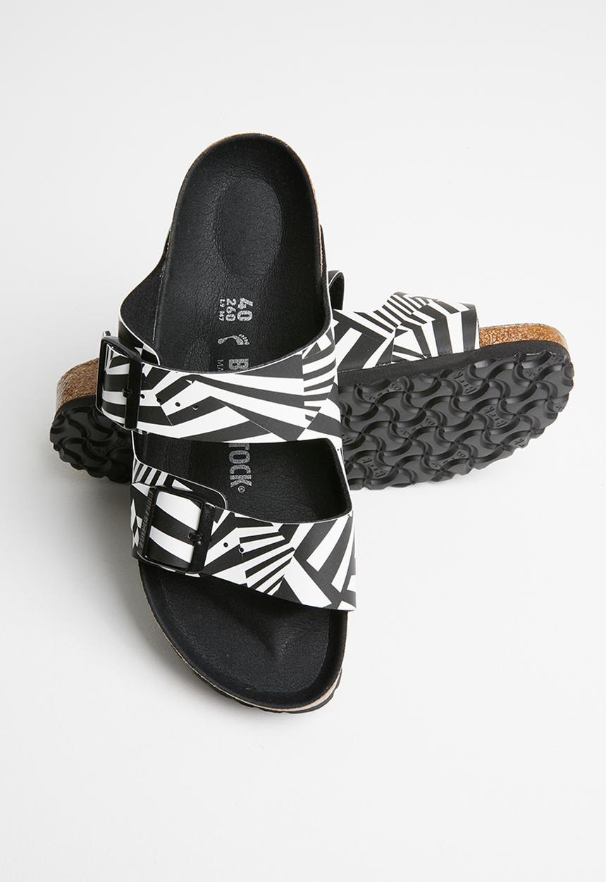 Birkenstock - Arizona birko-flor dd narrow - Dazzle Camo Black White