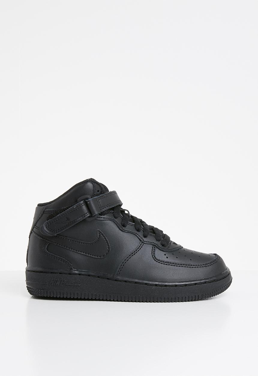 Nike - Nike force 1 mid (ps) - black/black