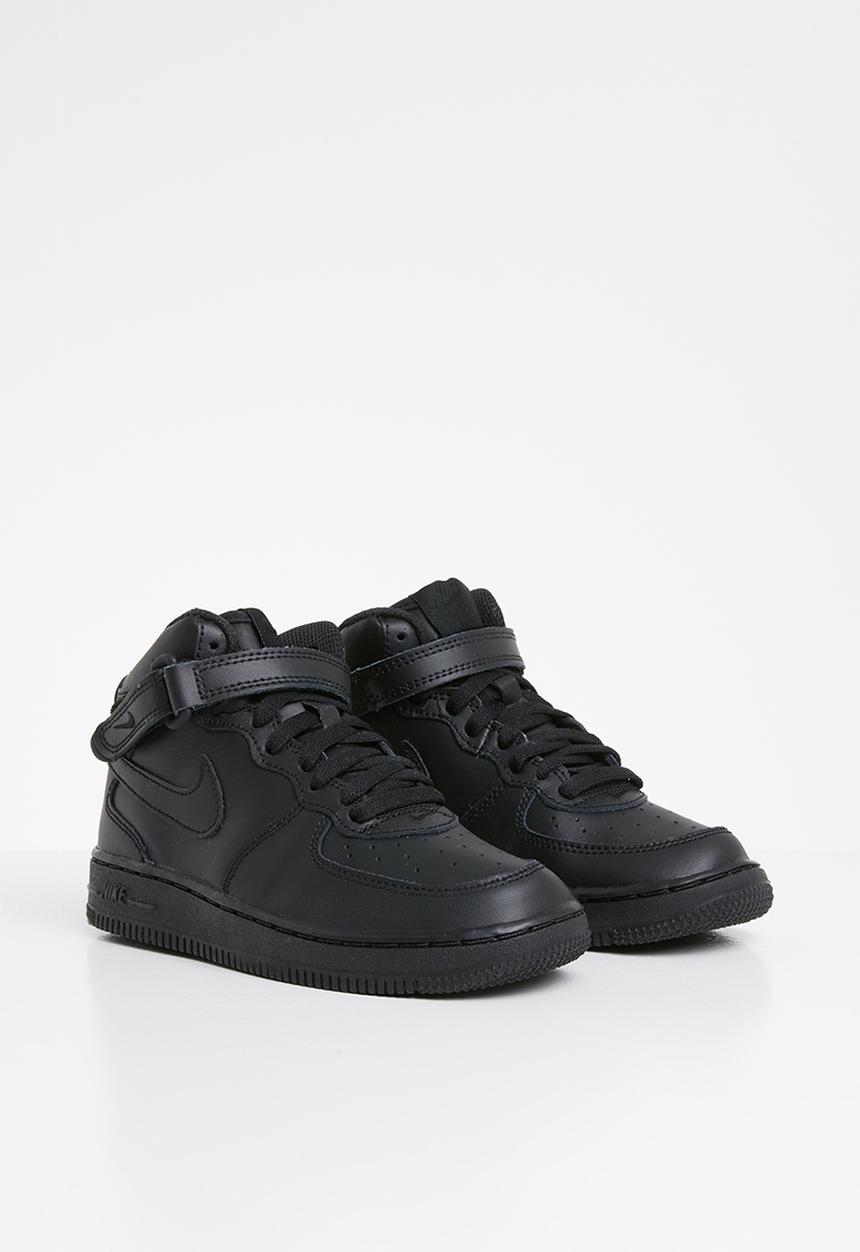 Nike - Nike force 1 mid (ps) - black/black