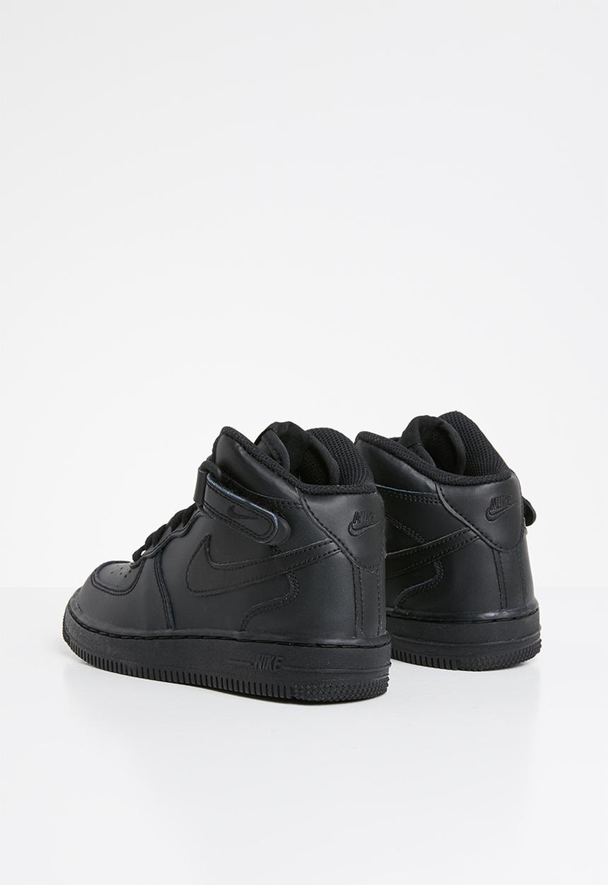 Nike - Nike force 1 mid (ps) - black/black