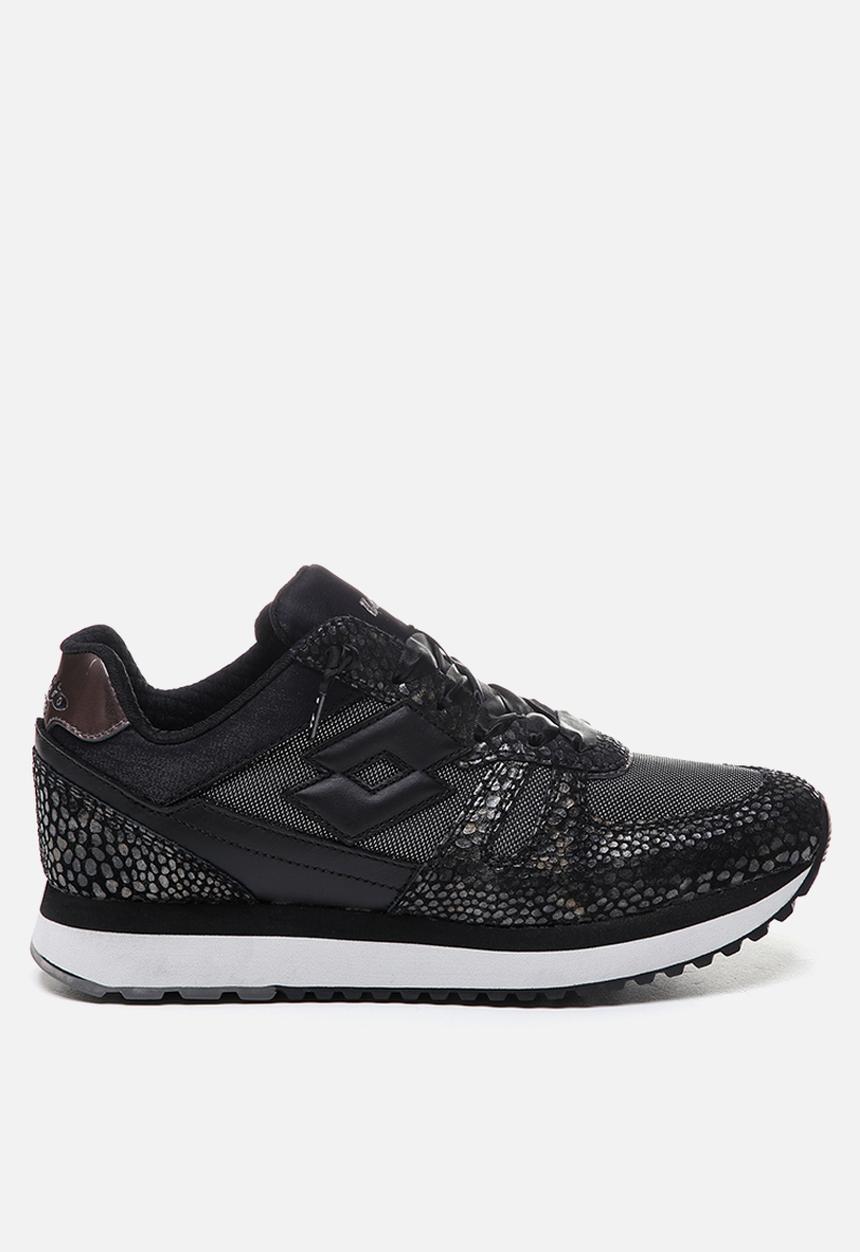 lotto - Tokyo wedge - black & grey 