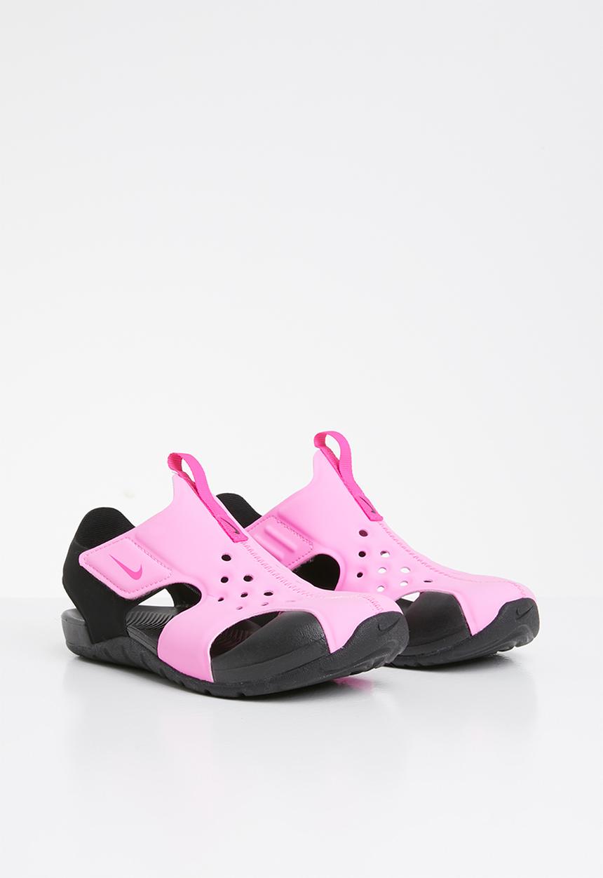 Nike - Nike sunray protect 2 preschool sandal - black / pink