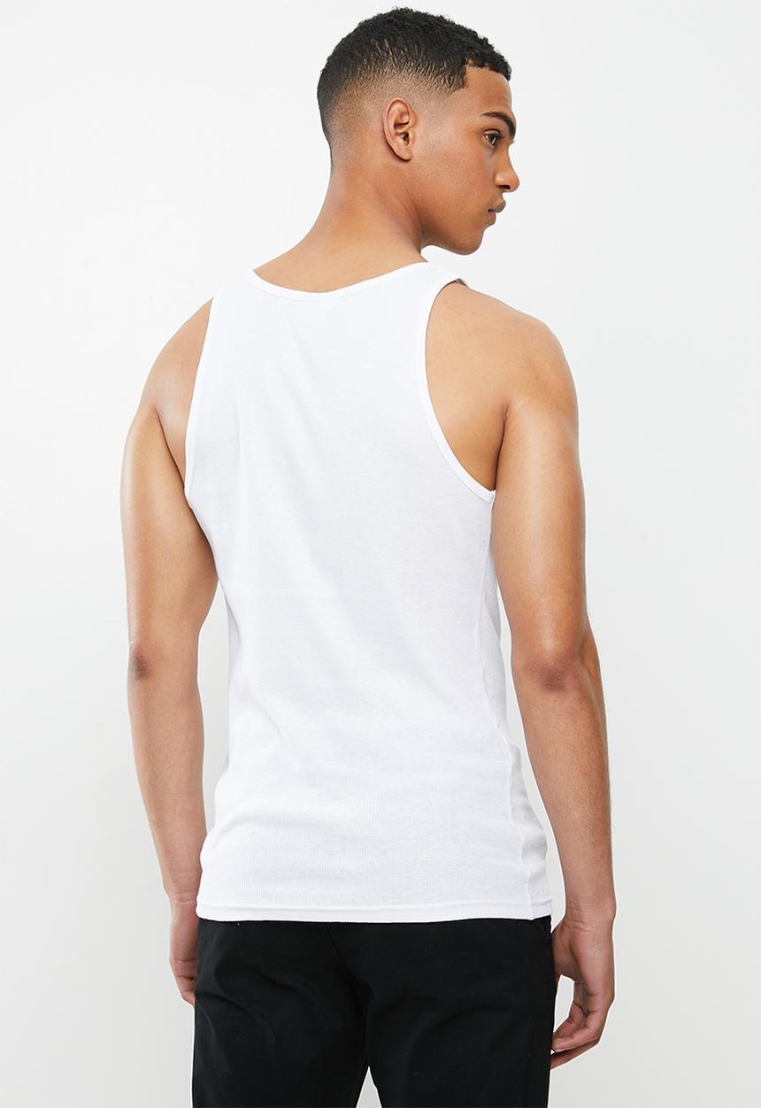 Cotton On - Rib tank - white