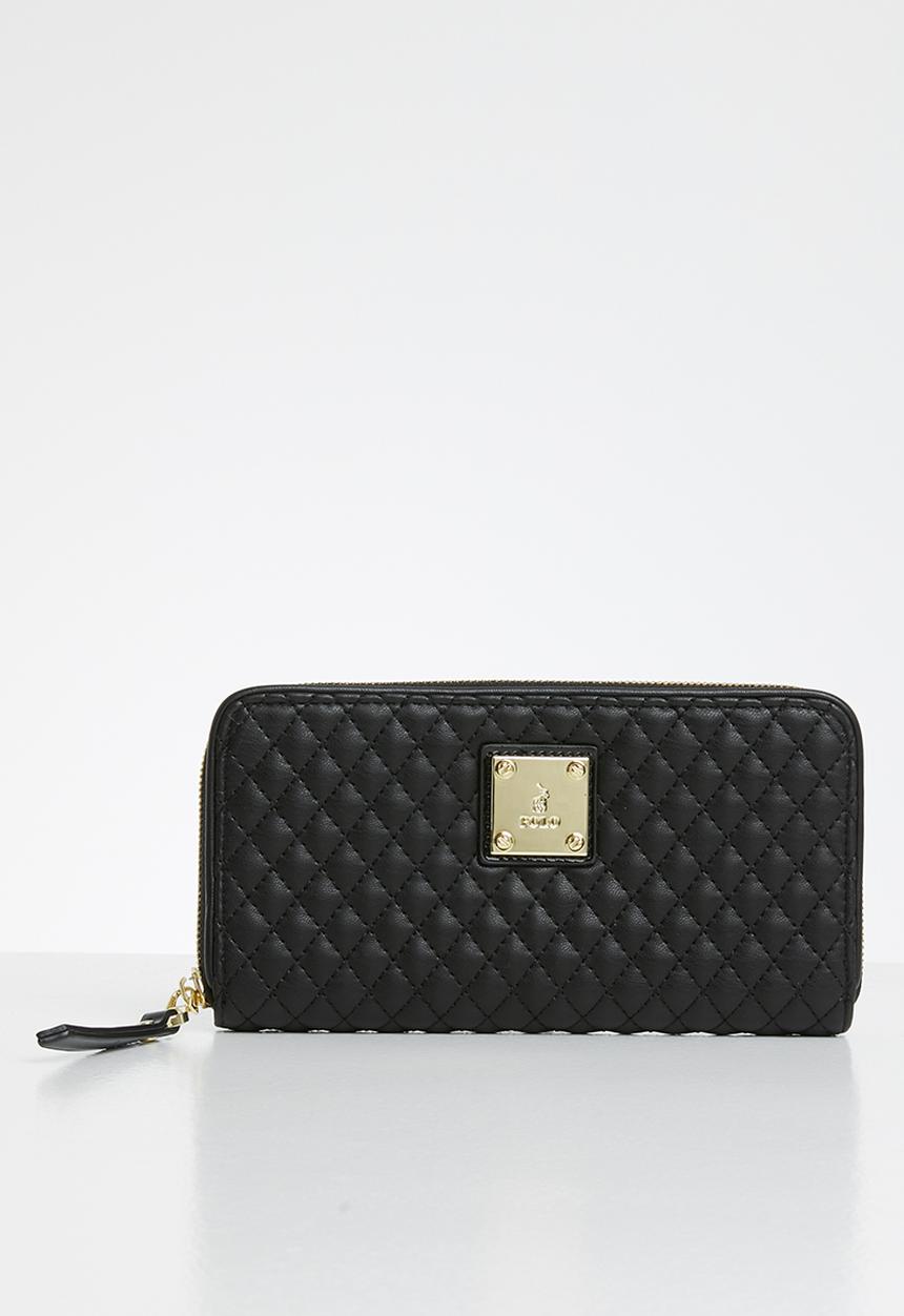 POLO - Madison zip around purse - black