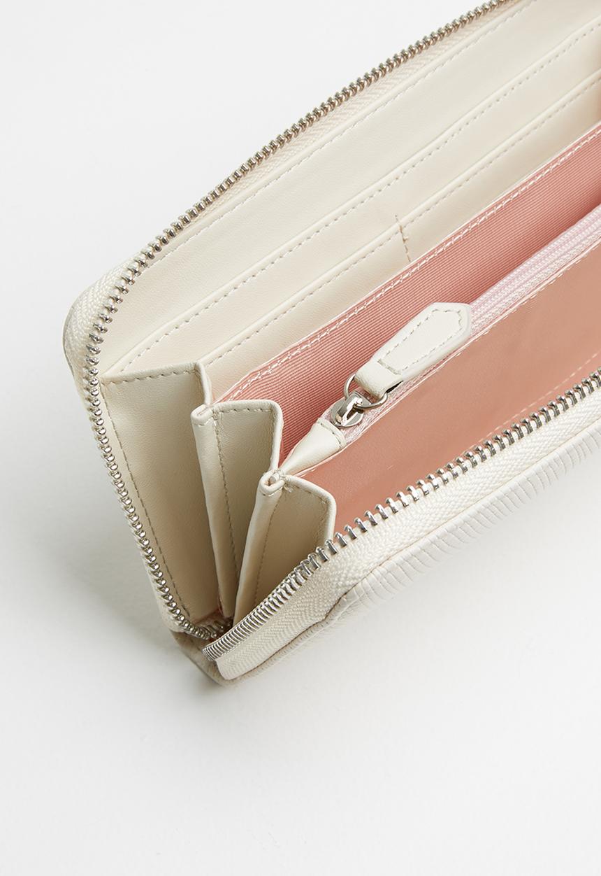 POLO - Austin zip around purse - cream 