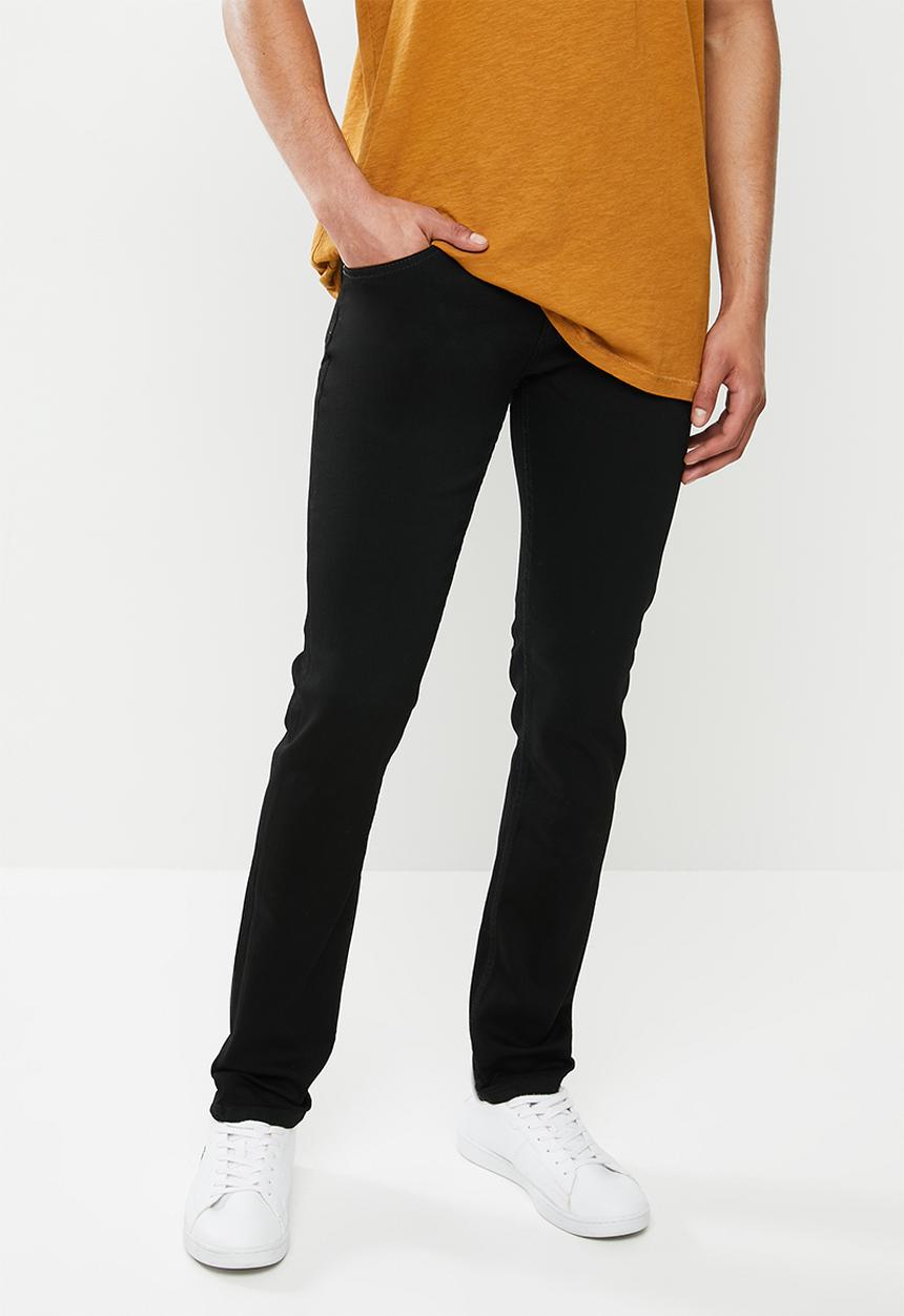 Jonathan D - Slim fit five pocket denim jeans - black